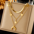 Chic Titanium Square Chain Necklace