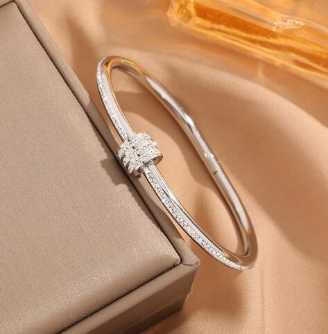 Triple Strand Clay & Diamond Bracelet