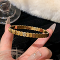 Round Gem Bracelet for Women Elegant Minimalist Jewelry