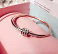 Triple Strand Clay & Diamond Bracelet