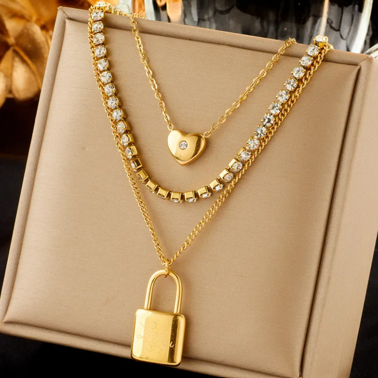 Chic Titanium Square Chain Necklace