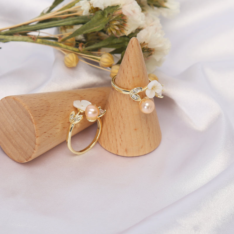 Korean Pearl Shell Elegance Ring