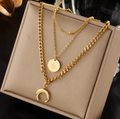 Chic Titanium Square Chain Necklace