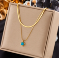 Chic Titanium Square Chain Necklace