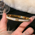 Round Gem Bracelet for Women Elegant Minimalist Jewelry