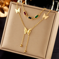 Chic Titanium Square Chain Necklace