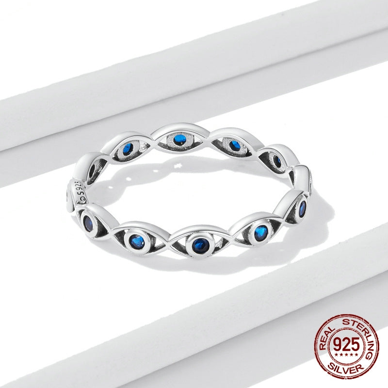 Sterling Silver Eye Ring for Women