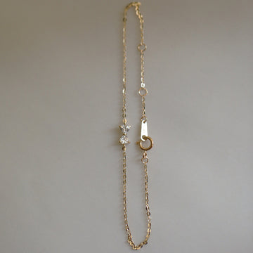 Gold Plated Sterling Silver Bow Bracelet