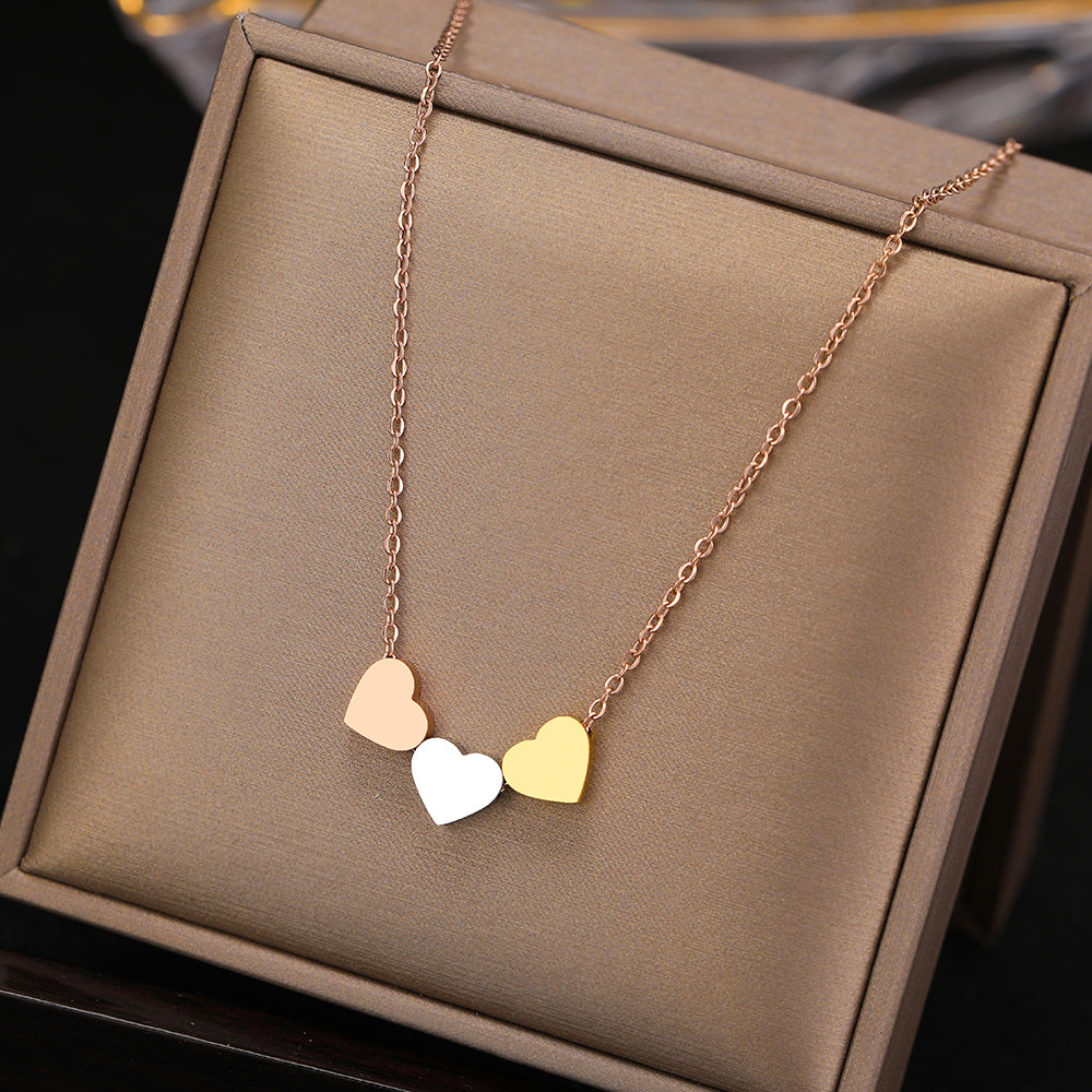 Stainless Steel Sweetheart Necklaces