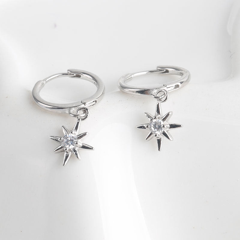 S925 Sterling Star Studs - Sleek Design