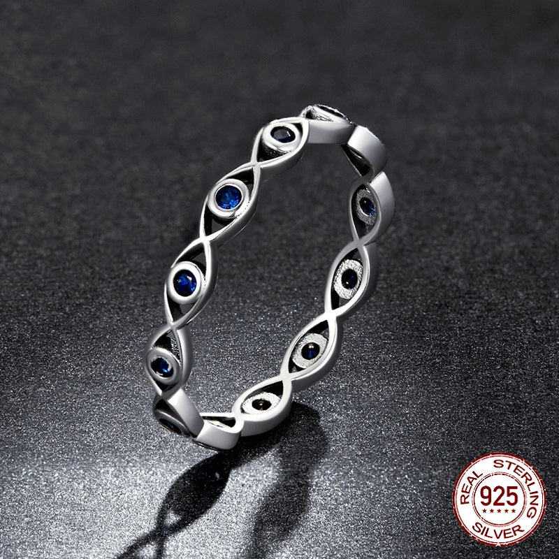 Sterling Silver Eye Ring for Women