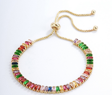 Boho Chic Crystal Bracelets - Adjustable and Colorful