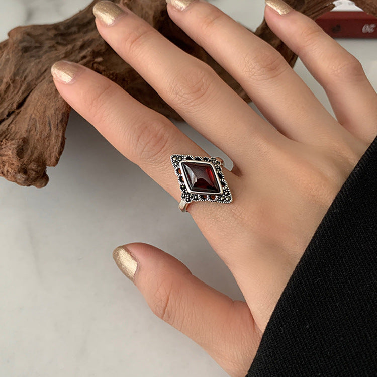 Vintage Diamond Sterling Silver Band