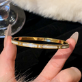 Round Gem Bracelet for Women Elegant Minimalist Jewelry