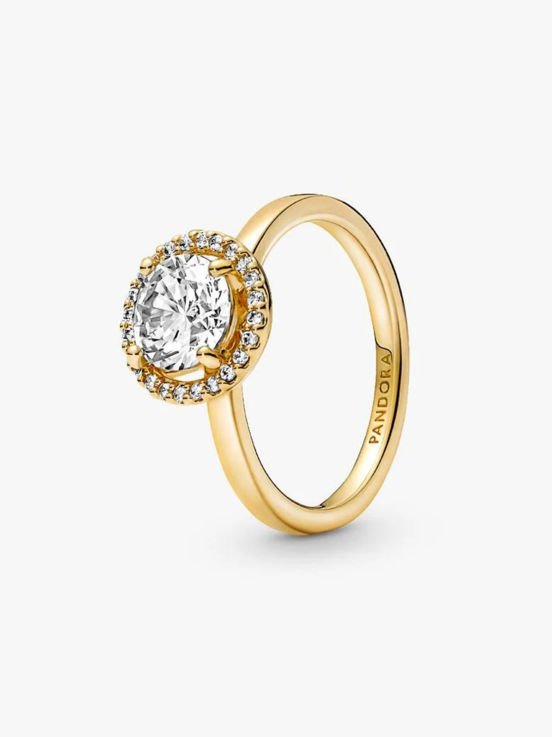 Pandora Sparkling Round Halo Ring