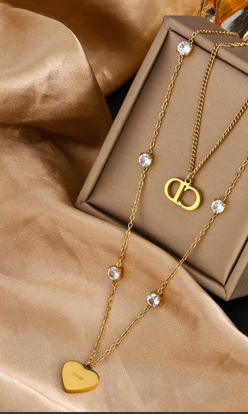 Cœur de Maison Double-Layer Necklace