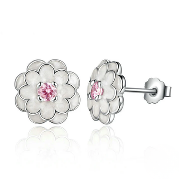 Sterling Silver Flower Earrings and Studs