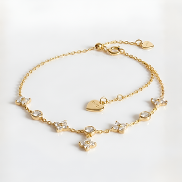 Sterling Silver Four-Leaf Clover Bracelet