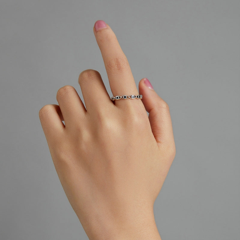 Sterling Silver Eye Ring for Women
