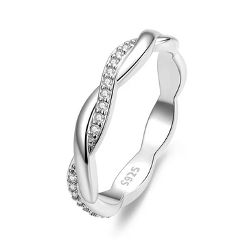 Twisted Rope Sterling Silver Ring