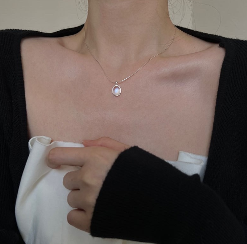 S925 Sterling Silver Pearl Necklace for Women