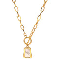 Mother of Pearl Alloy Pendant Necklace for Women