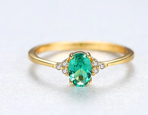Elegant Sterling Zircon Ring
