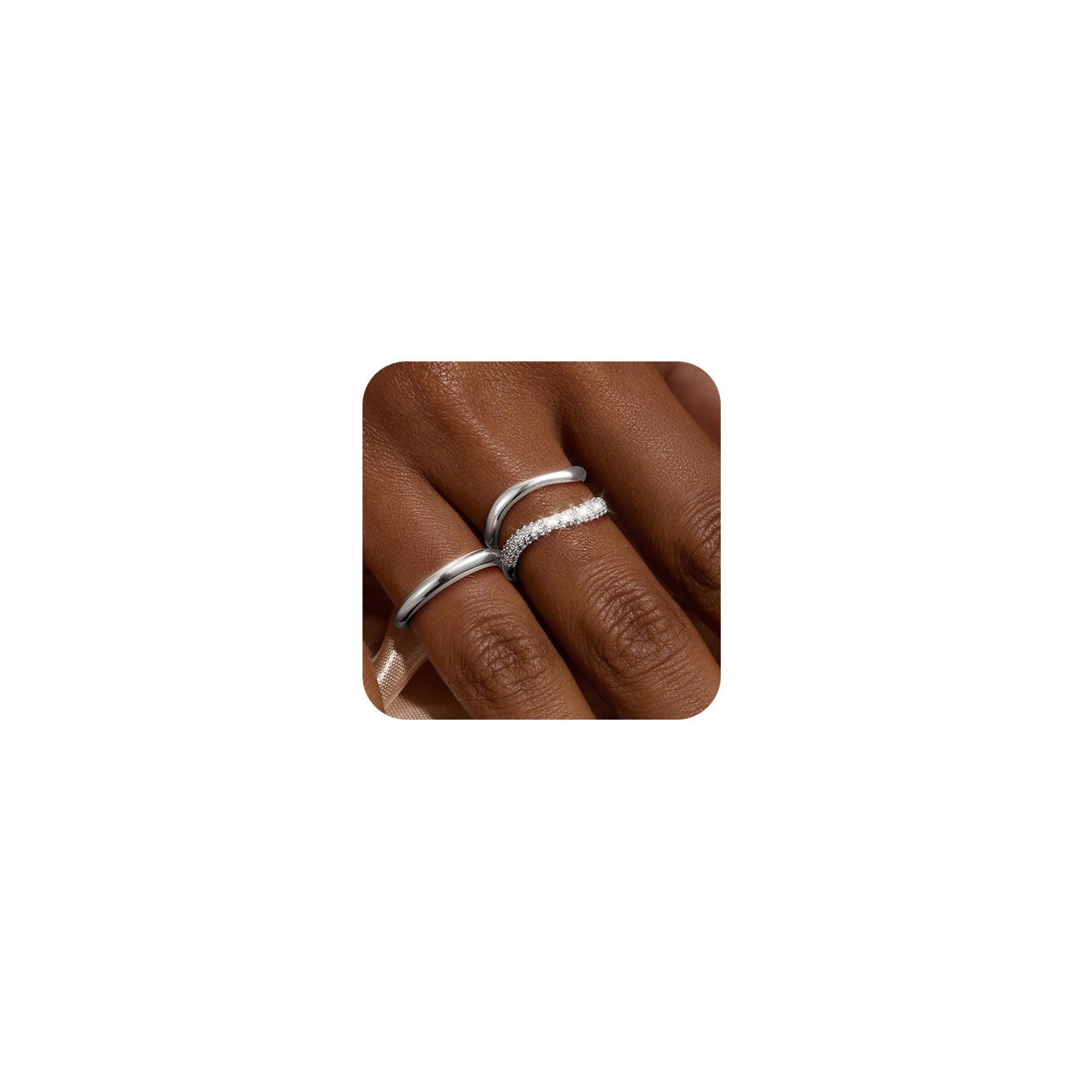 Glamour Gold Stackable Rings