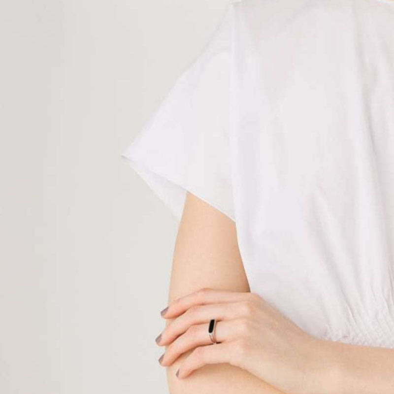 Elegant Striped Pearl Ring for Women Minimalist Classic