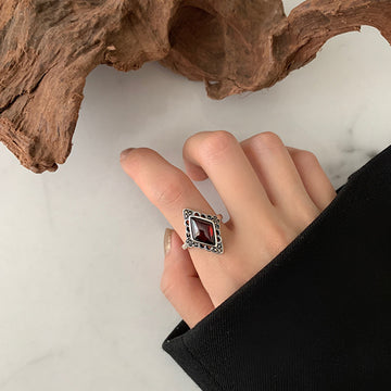Vintage Diamond Sterling Silver Band