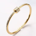 Triple Strand Clay & Diamond Bracelet