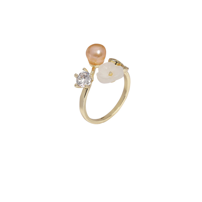 Korean Pearl Shell Elegance Ring