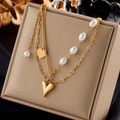 Chic Titanium Square Chain Necklace