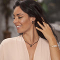Coal Pendant Necklace in Tan Minimalist Jewelry for Women
