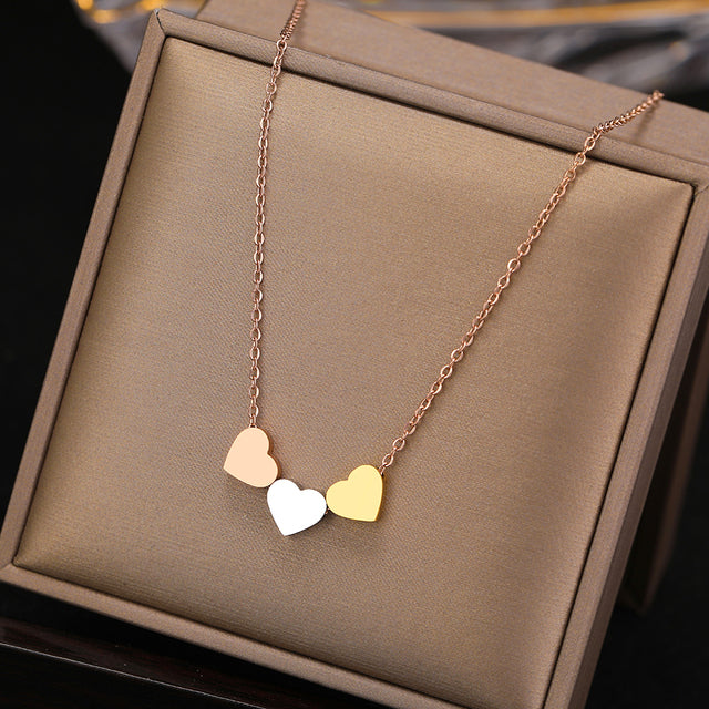 Stainless Steel Sweetheart Necklaces